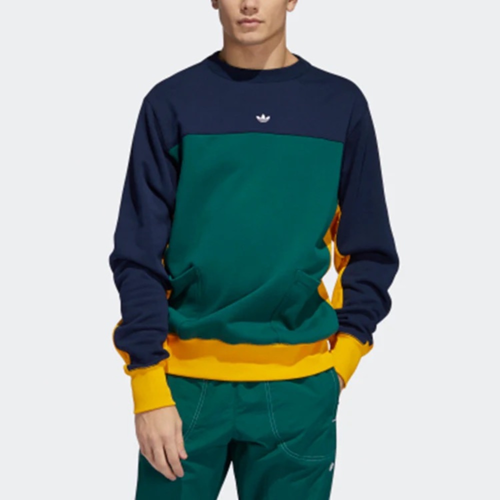 Adidas originals Cover One 2.0 Colorblock Sports Pullover Forest Green